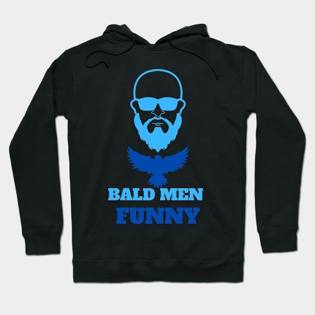 Bald men funny Hoodie by smkworld